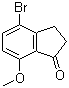 structure of CAS# 5411-61-0, 4-Bromo-7-methoxyindan-1-one