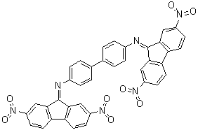 N4,N4'-Bis(2,7-dinitro-9H-fluoren-9-ylidene)-[1,1'-biphenyl]-4,4'-diamine molecular structure (CAS 5416-81-9)