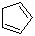 Cyclopentadiene molecular structure (CAS 542-92-7)