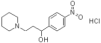 CAS 登录号：5424-61-3, alpha-(4-硝基苯基)-1-哌啶丙醇盐酸盐