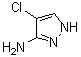 3-氨基-4-氯-1H-吡唑分子结构 (CAS 54301-34-7)