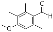 4-甲氧基-2,3,6-三甲基苯甲醛分子结构 (CAS 54344-92-2)