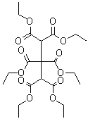 1,1,2,2,3,3-丙烷六羧酸六乙酯分子结构 (CAS 5435-96-1)