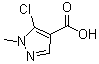 5-Chloro-1-methyl-1H-pyrazole-4-carboxylic acid molecular structure (CAS 54367-66-7)