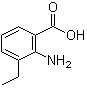 2-氨基-3-乙基苯甲酸分子结构 (CAS 5437-40-1)