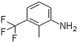 structure of CAS# 54396-44-0, 2-Methyl-3-trifluoromethylaniline