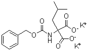 CAS # 5440-28-8, (2-Methylpropyl)[[(phenylmethoxy)carbonyl]amino]propanedioic acid dipotassium salt