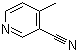 3-氰基-4-甲基吡啶分子结构 (CAS 5444-01-9)
