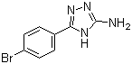 structure of CAS# 54464-13-0, 5-(4-Bromophenyl)-4H-1,2,4-triazol-3-amine