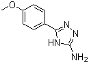 structure of CAS# 54464-14-1, 5-(4-Methoxyphenyl)-4H-1,2,4-triazol-3-amine