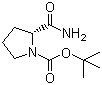 structure of CAS# 54503-10-5, N-Boc-D-Prolinamide