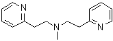 N-甲基-N-[2-(2-吡啶基)乙基]-2-吡啶乙胺分子结构 (CAS 5452-87-9)