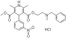 structure of CAS# 54527-84-3, Nicardipine hydrochloride