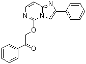 1-苯基-2-[(2-苯基咪唑并[1,2-c]嘧啶-5-基)氧基]乙酮分子结构 (CAS 54535-55-6)