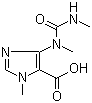 1-甲基-4-[甲基[(甲基氨基)羰基]氨基]-1H-咪唑-5-羧酸分子结构 (CAS 54536-15-1)