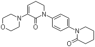 structure of CAS# 545445-44-1, 5,6-二氢-3-(4-吗啉基)-1-[4-(2-氧代-1-哌啶基)苯基]-2(1H)-吡啶酮