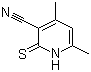 4,6-二甲基-3-氰基吡啶-2(1H)-硫酮分子结构 (CAS 54585-47-6)