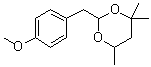 2-[(4-甲氧基苯基)甲基]-4,4,6-三甲基-1,3-二恶烷分子结构 (CAS 5459-92-7)