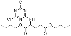 N-(4,6-二氯-1,3,5-三嗪-2-基)-L-谷氨酸二丁酯分子结构 (CAS 5462-78-2)