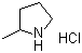 2-甲基吡咯烷盐酸盐分子结构 (CAS 54677-53-1)