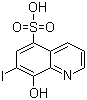 structure of CAS# 547-91-1, 8-Hydroxy-7-iodo-5-quinolinesulfonic acid