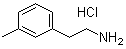 structure of CAS# 5470-40-6, 3-Methylbenzeneethanamine hydrochloride