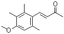 structure of CAS# 54757-47-0, 4-(4-Methoxy-2,3,6-trimethylphenyl)but-3-en-2-one