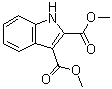 structure of CAS# 54781-93-0, 1H-吲哚-2,3-二羧酸二甲酯