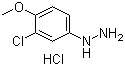 (3-Chloro-4-methoxyphenyl)hydrazine hydrochloride molecular structure (CAS 54812-55-4)