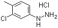 structure of CAS# 54812-56-5, 3-Chloro-4-methylphenylhydrazine hydrochloride