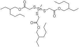 CAS 登录号：54849-38-6, 2,2',2''-[(甲基锡烷基)三硫代]三乙酸三异辛酯