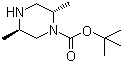 (2S,5R)-2,5-二甲基-1-哌嗪甲酸叔丁酯分子结构 (CAS 548762-66-9)