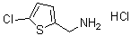 structure of CAS# 548772-41-4, 2-Aminomethyl-5-chlorothiophene hydrochloride