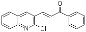 3-(2-氯喹啉-3-基)-1-苯基-2-丙烯-1-酮分子结构 (CAS 5498-83-9)