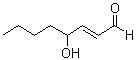 trans-4-Hydroxy-2-octenal molecular structure (CAS 55-88-9)