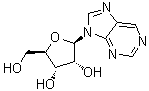 structure of CAS# 550-33-4, 9-beta-D-Ribosyl-9H-purine