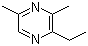 structure of CAS# 55031-15-7, 2-乙基-3,5-二甲基吡嗪