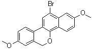 CAS # 550400-42-5, 12-Bromo-2,8-dimethoxy-6H-dibenzo[c,h]chromene