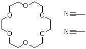 1,4,7,10,13,16-六氧杂环十八烷二乙腈盐分子结构 (CAS 55075-35-9)