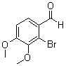 structure of CAS# 55171-60-3, 2-Bromo-3,4-dimethoxybenzaldehyde