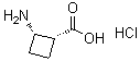 structure of CAS# 551936-38-0, (1R,2S)-rel-2-Aminocyclobutanecarboxylic acid hydrochloride