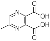 structure of CAS# 5521-60-8, 5-Methyl-2,3-pyrazinedicarboxylic acid