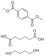 丁烷-1,4-二醇-二甲基苯-1,4-二羧酸酯-己二酸分子结构 (CAS 55231-08-8)