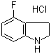 structure of CAS# 552866-98-5, 4-氟-2,3-二氢-1H-吲哚盐酸盐