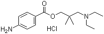 structure of CAS# 553-63-9, Larocaine hydrochloride