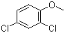 2,4-二氯苯甲醚分子结构 (CAS 553-82-2)