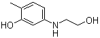 5-[(2-Hydroxyethyl)amino]-o-cresol molecular structure (CAS 55302-96-0)