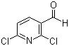 structure of CAS# 55304-73-9, 2,6-Dichloropyridine-3-carbaldehyde