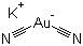 structure of CAS# 554-07-4, Potassium dicyanoaurate(I)