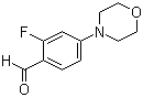 structure of CAS# 554448-63-4, 2-Fluoro-4-(morpholino)benzaldehyde